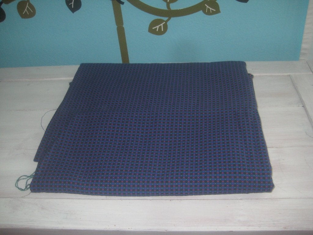 coupon blauw zwart, Hobby en Vrije tijd, Stoffen en Lappen, 120 cm of meer, Zwart, Ophalen of Verzenden, Katoen