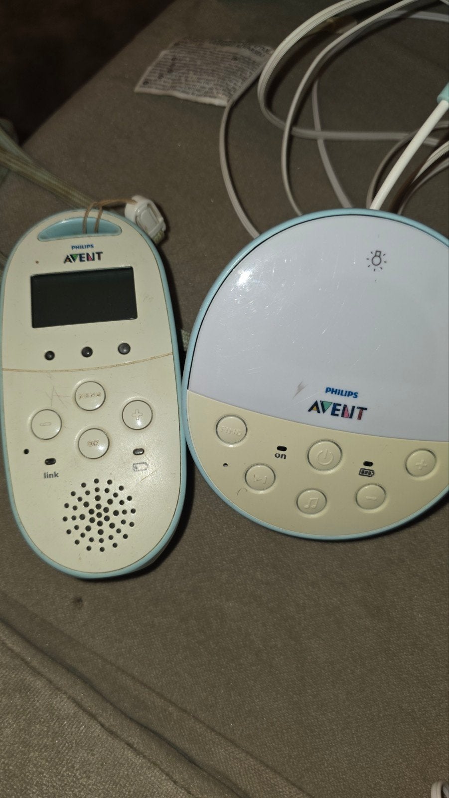 Philips Avent Babyfoon met licht en geluid, Ophalen, Gebruikt