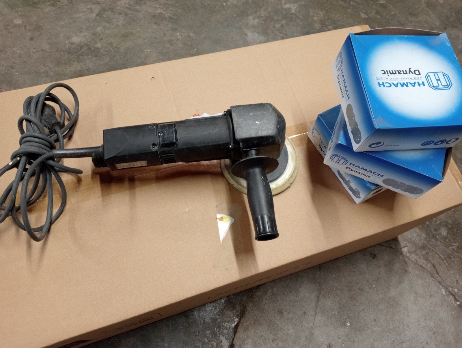 Rupes excentrische machine, Ophalen of Verzenden, Gebruikt, Minder dan 700 watt, Haakse handslijpmachine
