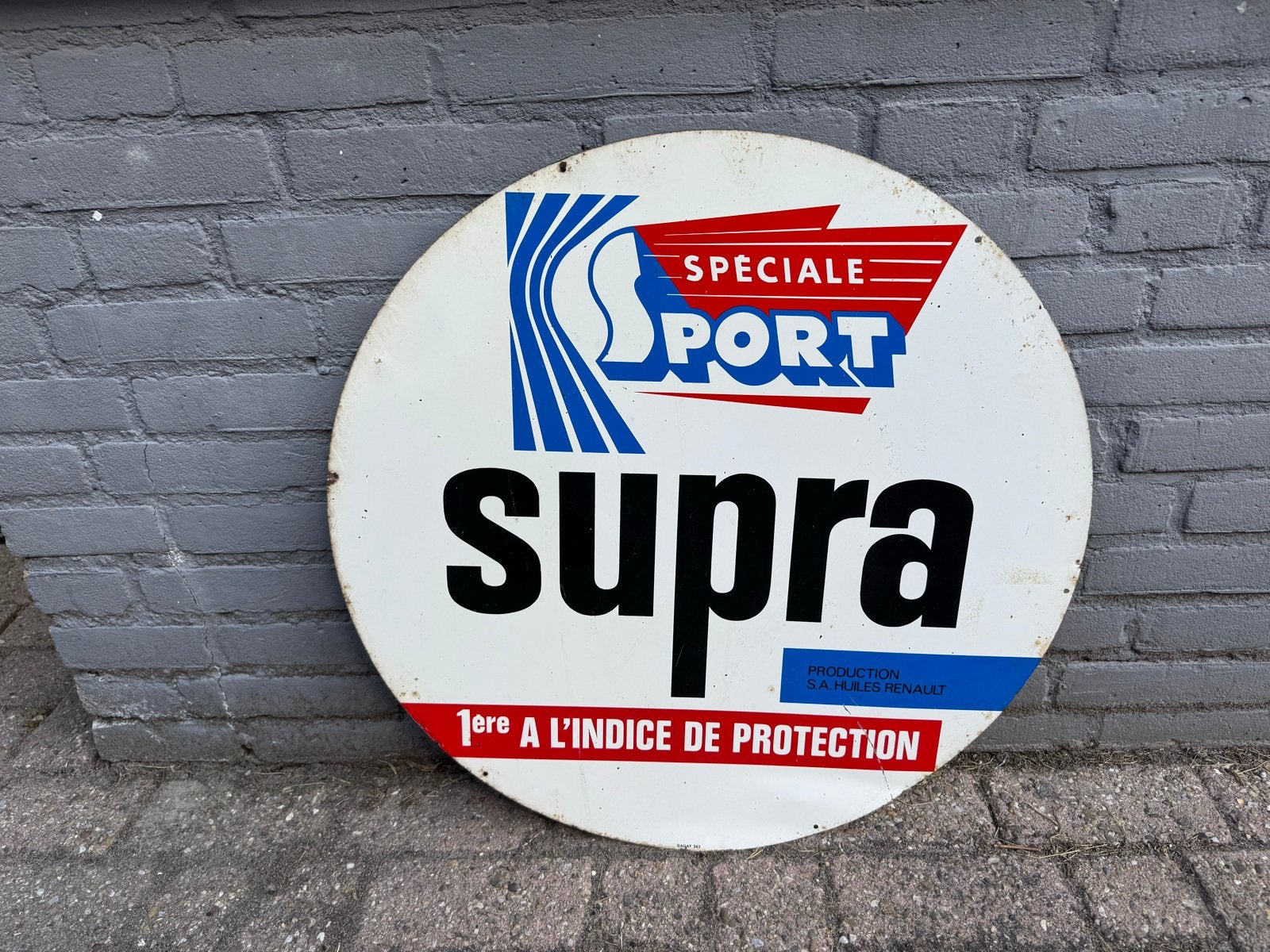 Vintage Supra Speciale Sport Reclamebord, Reclamebord, Gebruikt, ., Ophalen of Verzenden