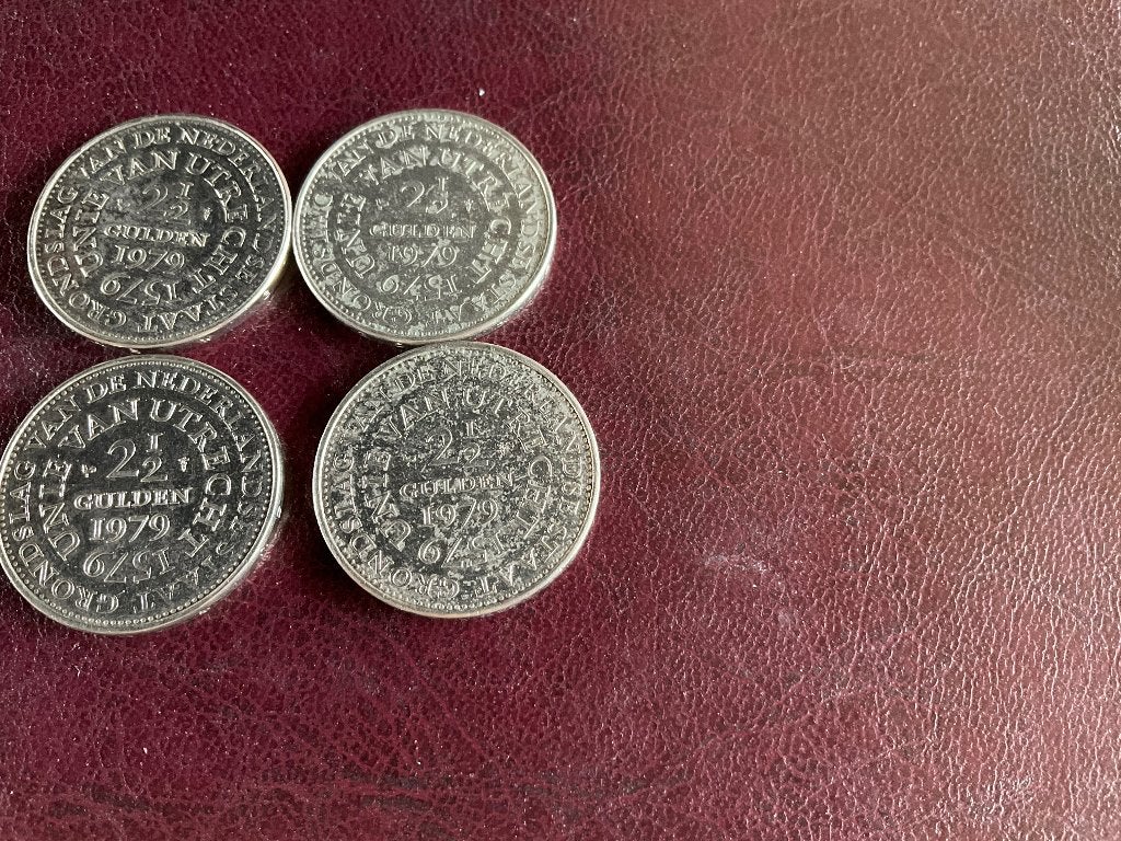 4 Rijksdaalders Unie van Utrecht 1979, Postzegels en Munten, Munten | Nederland, Ophalen of Verzenden, Koningin Juliana, 2½ gulden