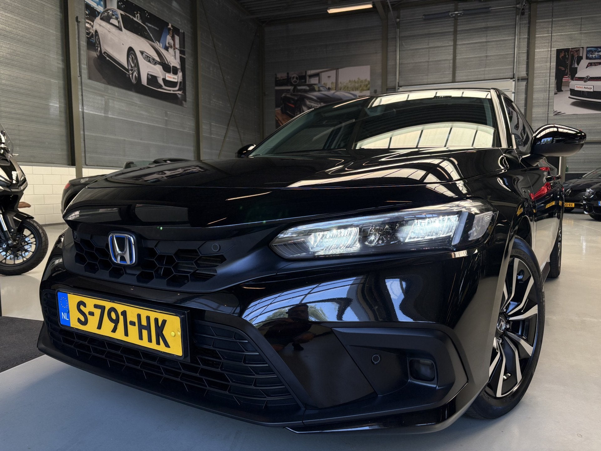 Honda Civic 2.0 e:HEV Elegance Adapt Cruise Automaat, Camera, Dealer onderhouden, Stof, Gebruikt, 4 cilinders