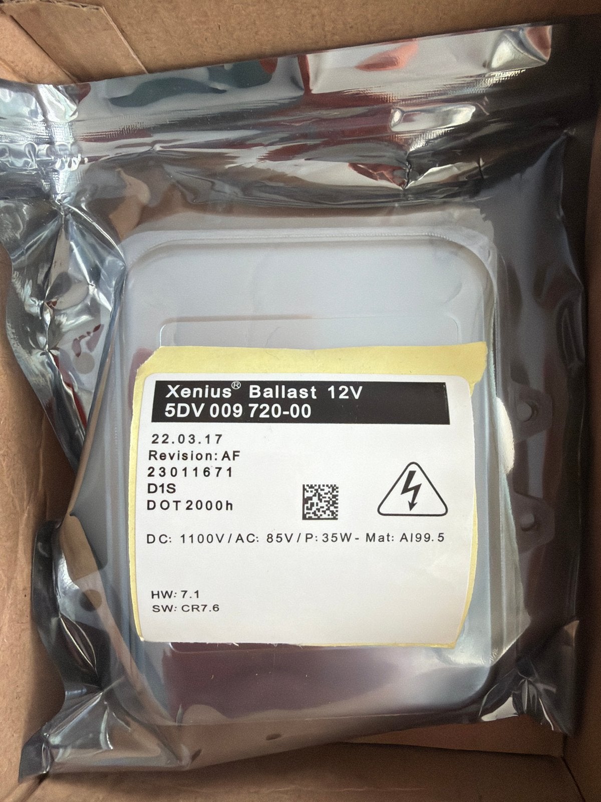 Xenius Ballast 12V 5DV 009 720-00 D1S - Nieuw, Ophalen of Verzenden, Nieuw, Universele onderdelen