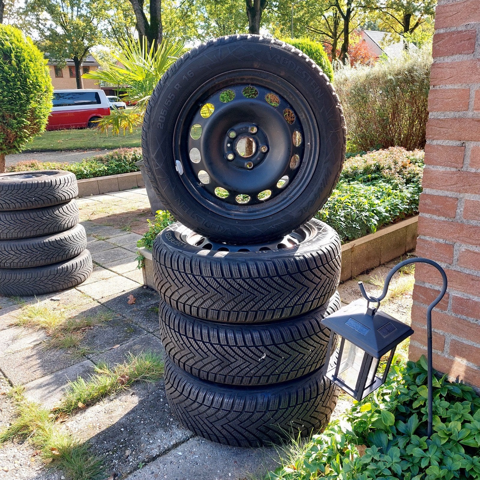 winterbanden vredestein 5x112 volkswagen audi seat skoda 16", Gebruikt, 16 inch, Banden en Velgen, Personenwagen