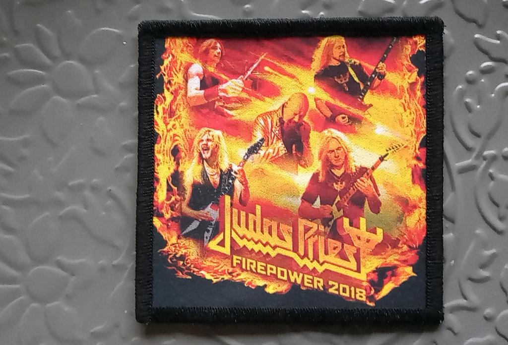 Judas Priest leuke firepower 2018 printed patch j47 metal, Verzenden, Nieuw, Kleding