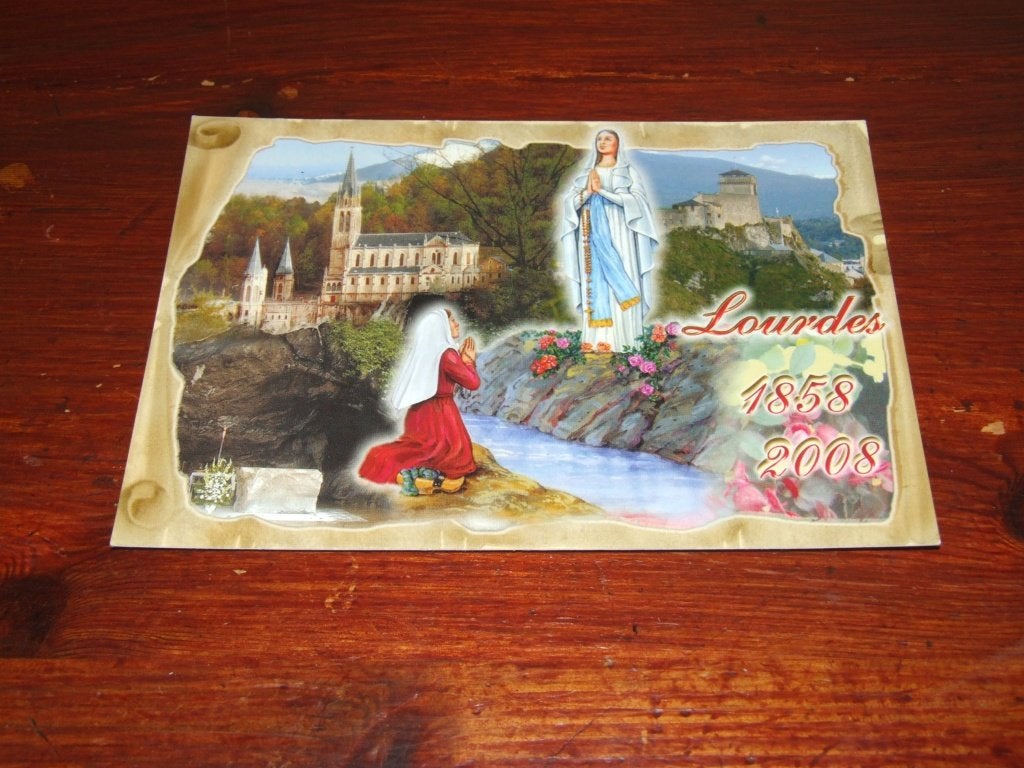 A110- Ansichtkaart Lourdes 1858-2008 Jubileum, Verzenden, 1980 tot heden, Ongelopen, Frankrijk