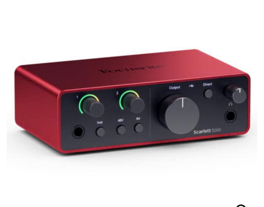Focusrite Scarlett Solo 4th Gen Audio Interface, Ophalen