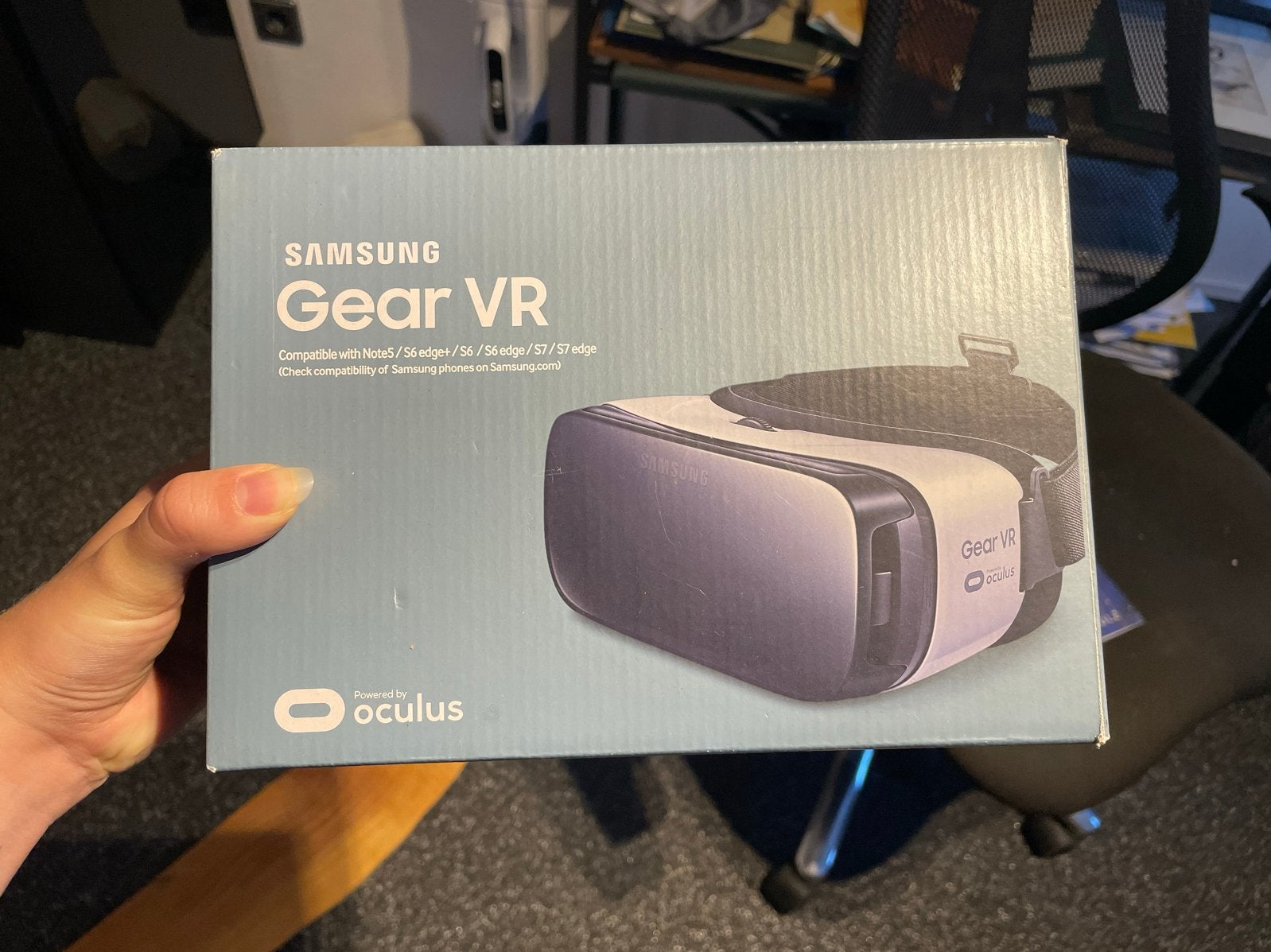 Samsung Gear VR Headset - Virtual Reality Ervaring, Ophalen of Verzenden, Zo goed als nieuw, VR-bril, Telefoon