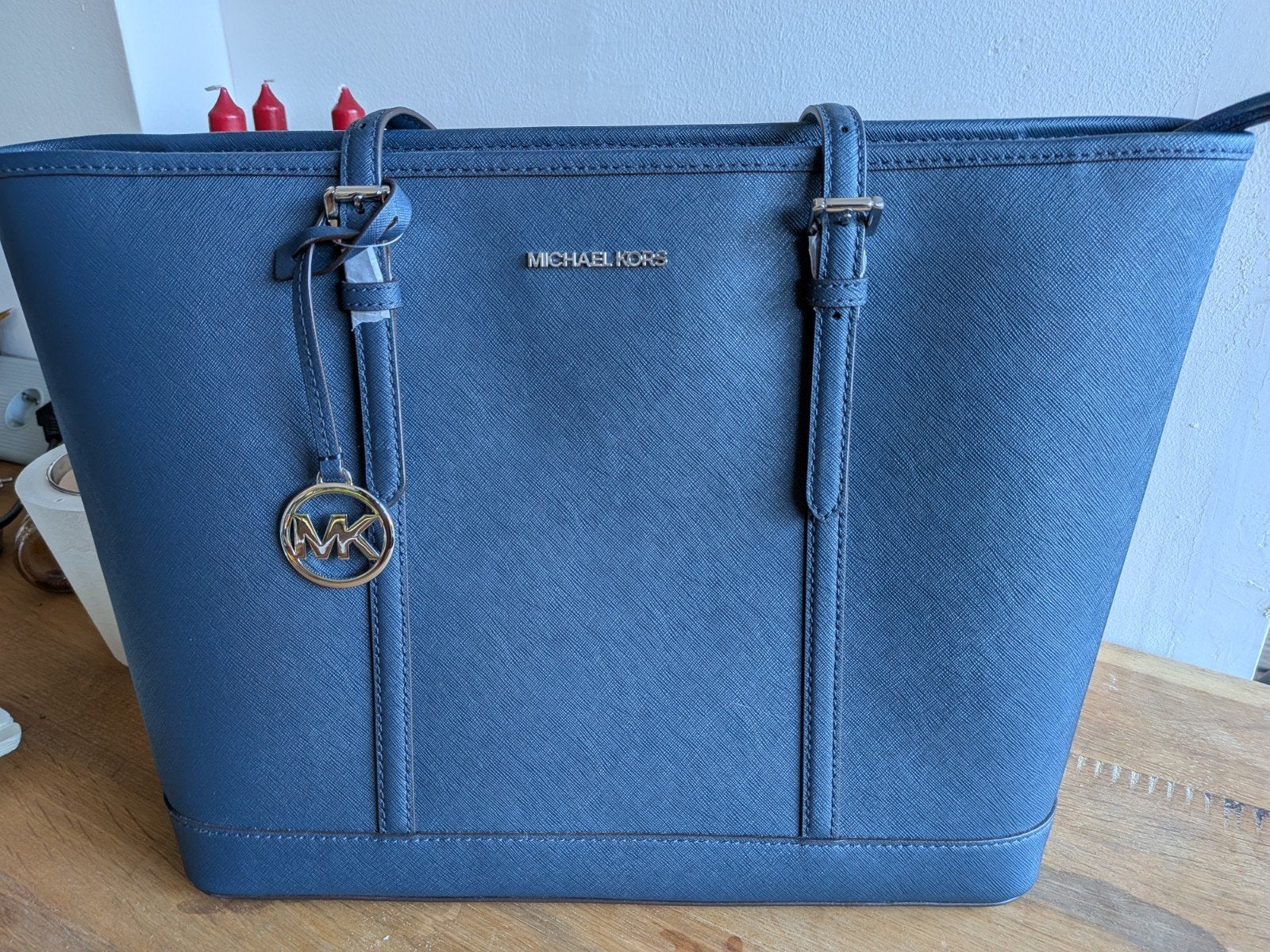Nieuwe Michael Kors Shopper - Blauw, Sieraden, Tassen en Uiterlijk, Tassen | Damestassen, Nieuw, Shopper, Blauw, Ophalen of Verzenden