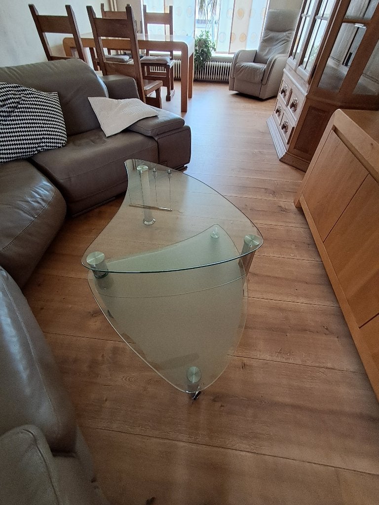 glazen salontafel, Ophalen, 50 – 75, Modern, Rechthoekig