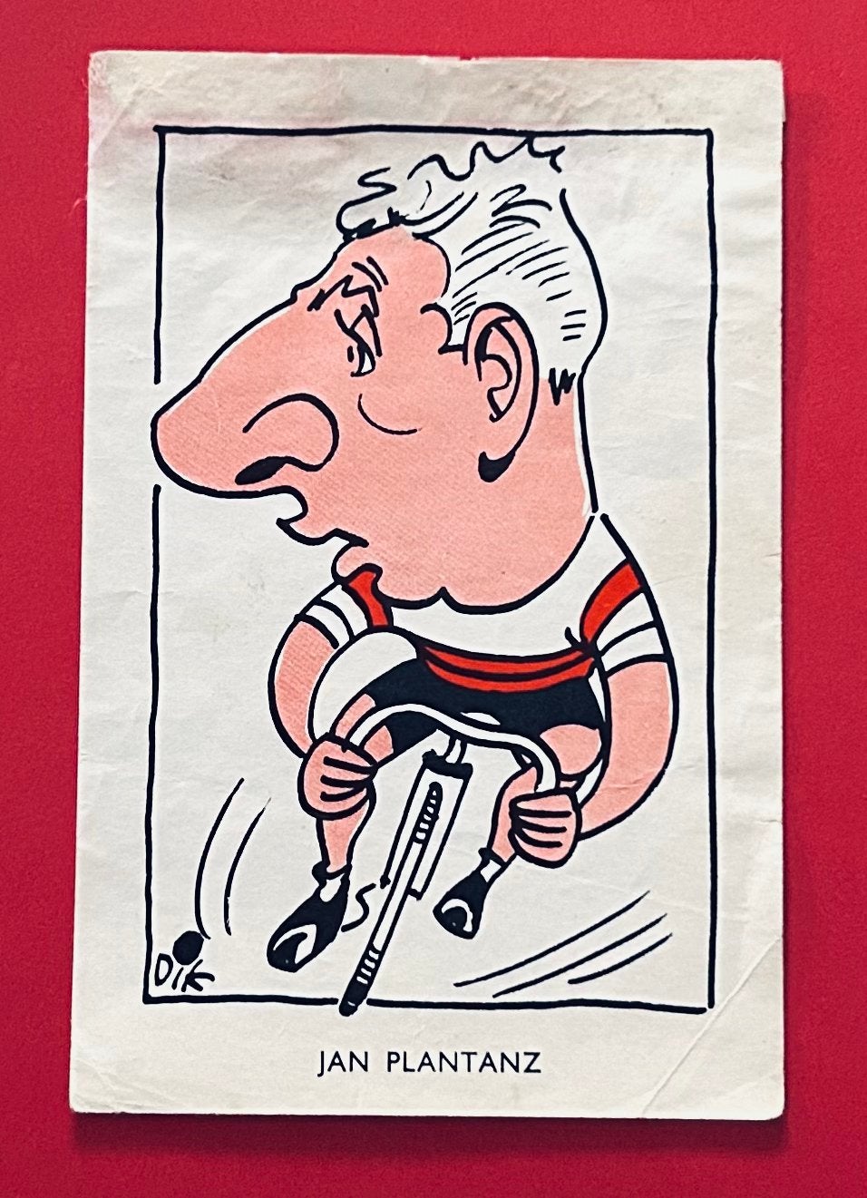 Jan Plantanz - MONTY - Dik Bruynesteyn - Wielrennen - 1963, Ophalen of Verzenden, Gebruikt, Overige sporten, Poster, Plaatje of Sticker