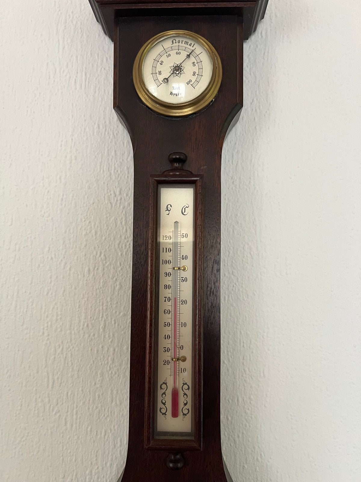 Antiek Weerstation Barometer Thermometer Hygrometer, Ophalen, Gebruikt, Weerstation