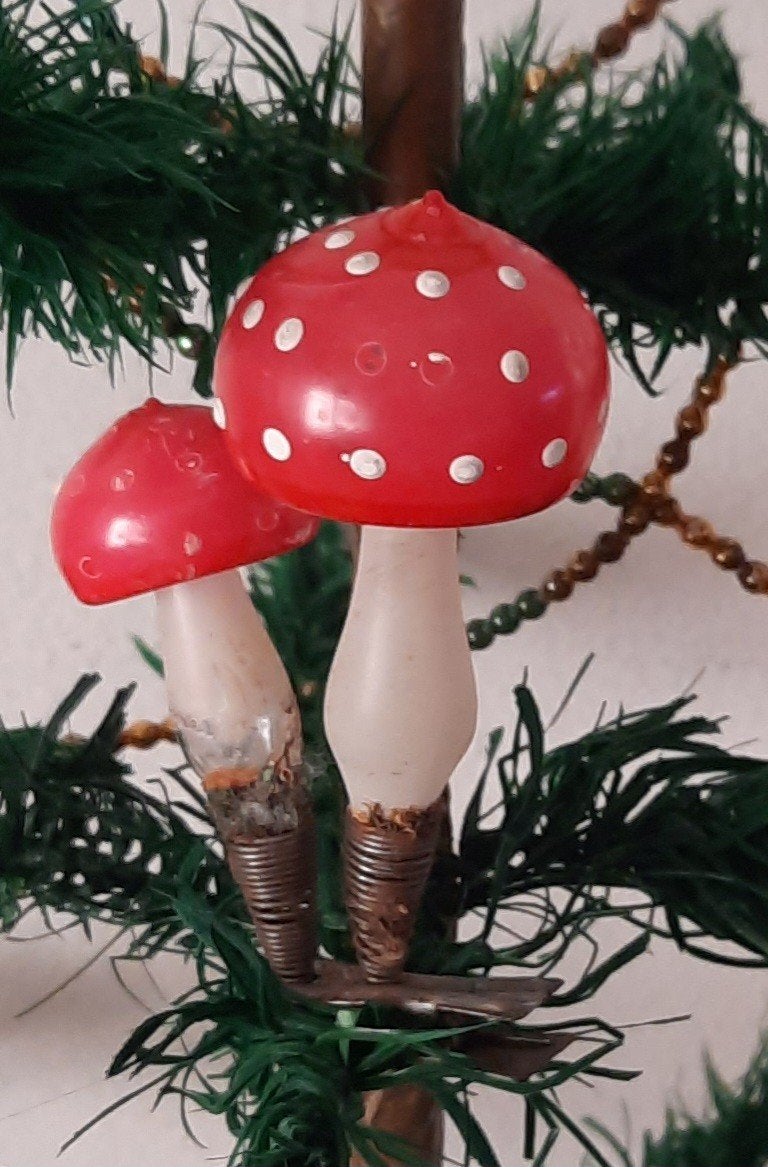 Oude Dubbele Paddestoel Op Klem, Diversen, Kerst, Verzenden