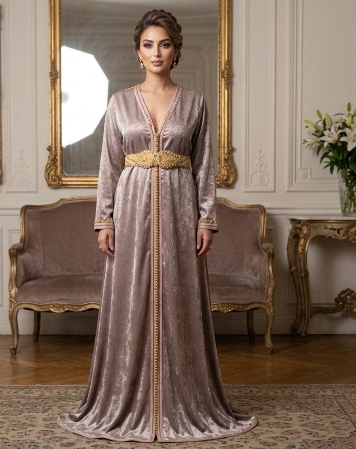 Haute Couture Feestjurk/Kaftan/takchita/takshita 2026/2027, Maat 38/40 (M), Overige typen, Overige kleuren, Nieuw