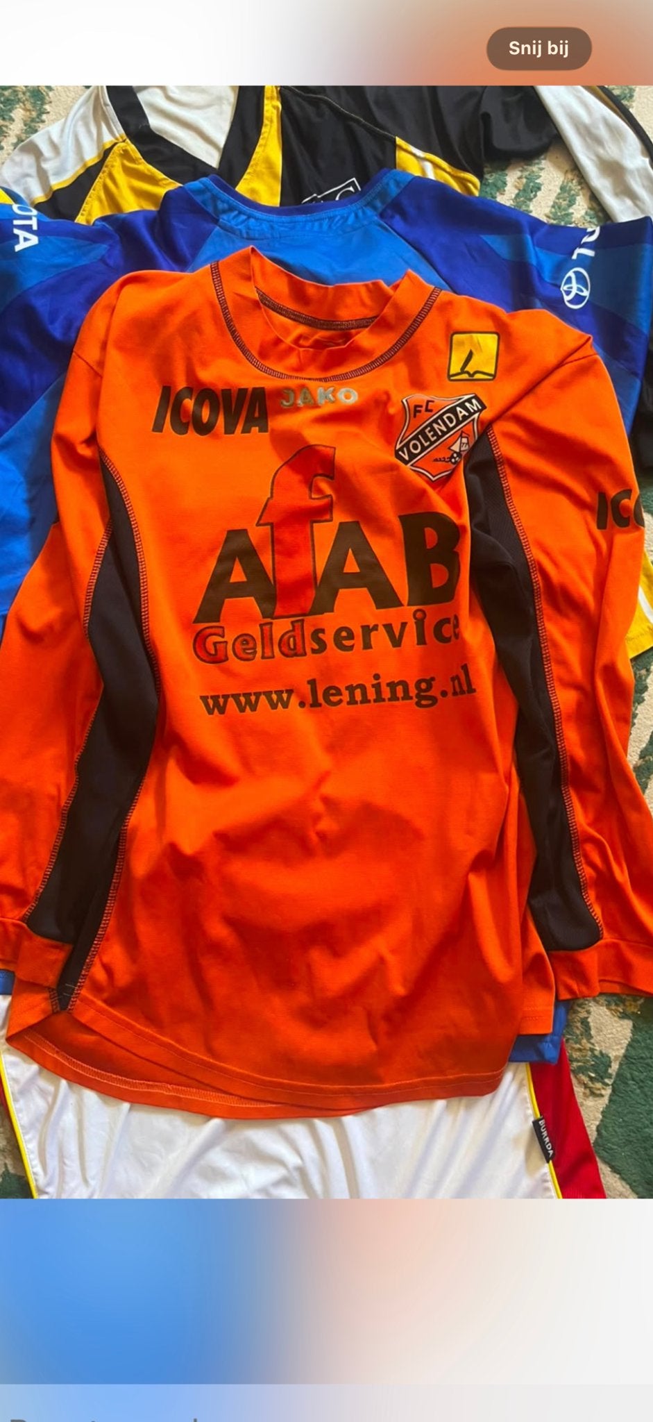 FC Volendam shirt 2003/2004 lange mouwen matchworn, Ophalen of Verzenden, Gebruikt