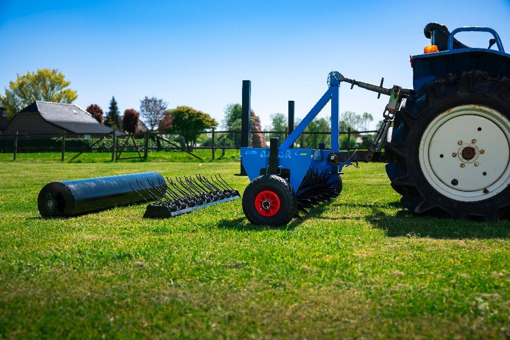 Gazonbeluchter Gazor GDR-1250 – (mini)tractor, verticuteren, Tuin en Terras, Ophalen of Verzenden, Nieuw, Benzine, GAZOR