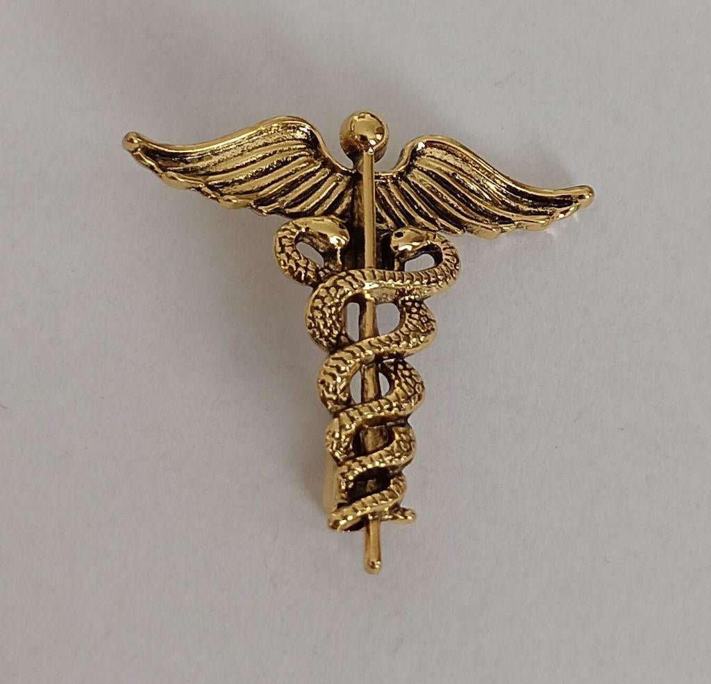 Aesculaap broche, Overige materialen, Overige kleuren, Minder dan 4 cm, Nieuw