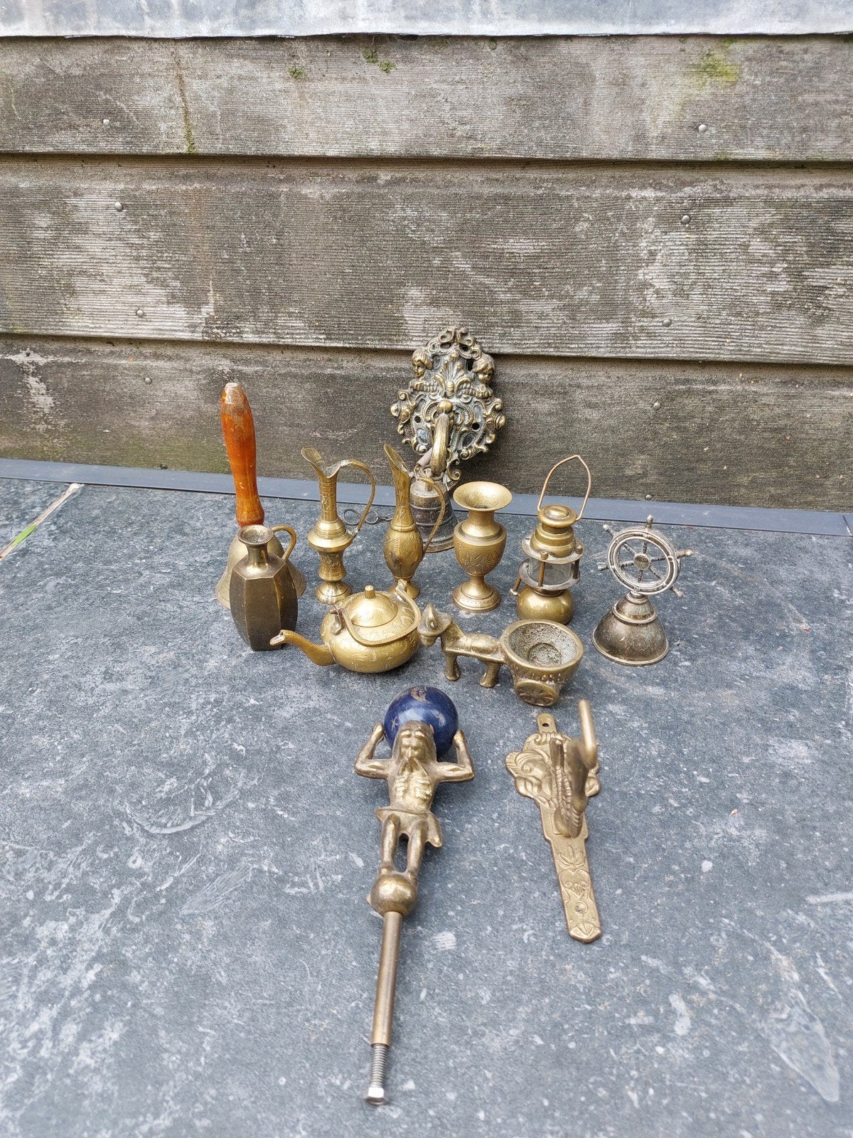Diverse koperen figuren, Antiek en Kunst, Ophalen of Verzenden, Koper of Brons