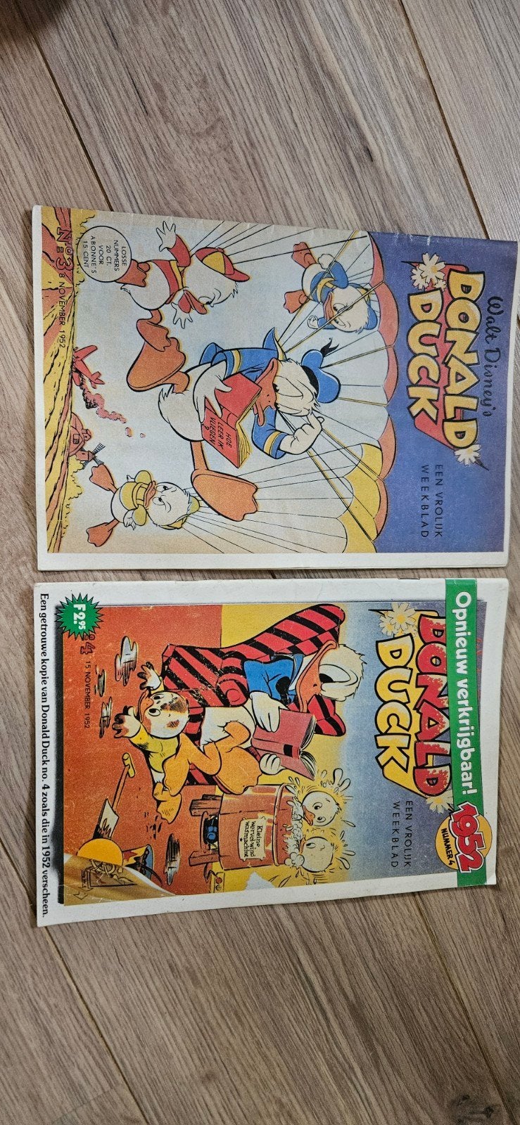 Donald Duck herdruk 1985: nummers 3 & 4 uit 1952, Boeken, Stripboeken, Meerdere stripboeken, Ophalen of Verzenden, Gelezen