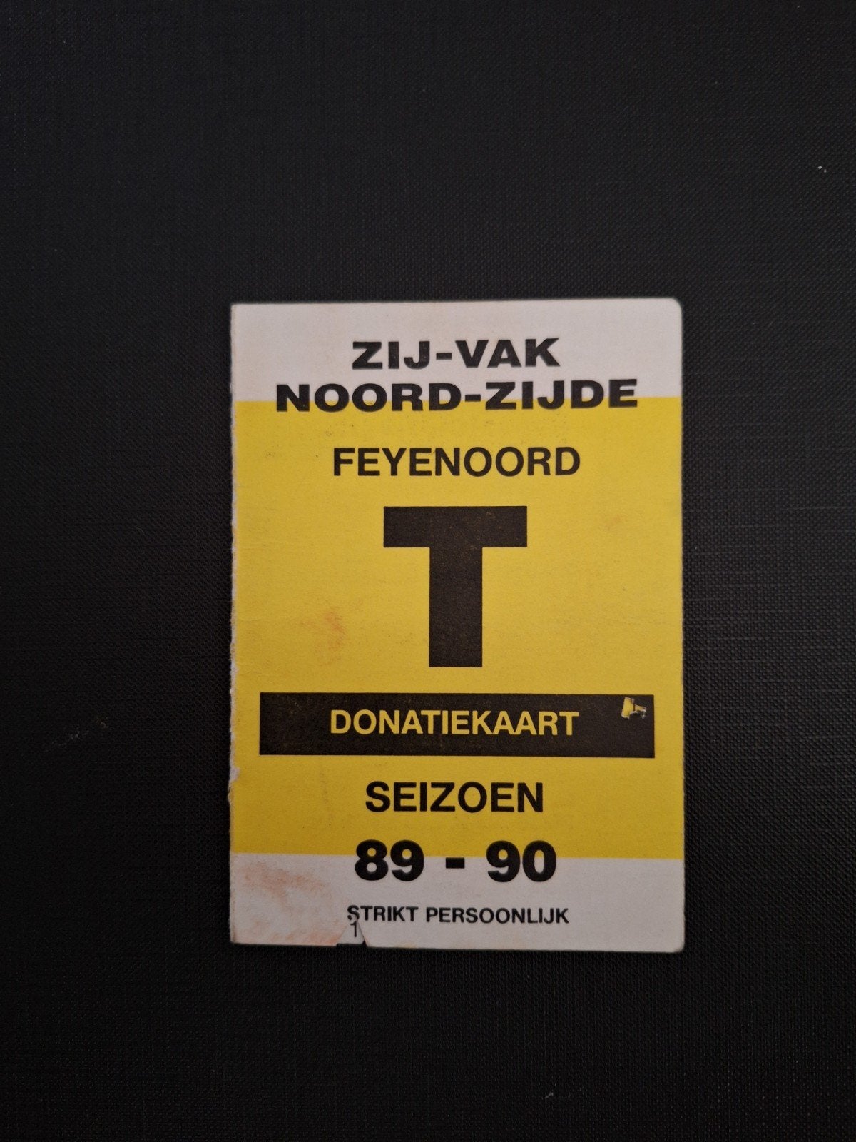 Donatiekaart Feyenoord 89-90, Verzenden, Zo goed als nieuw, Feyenoord