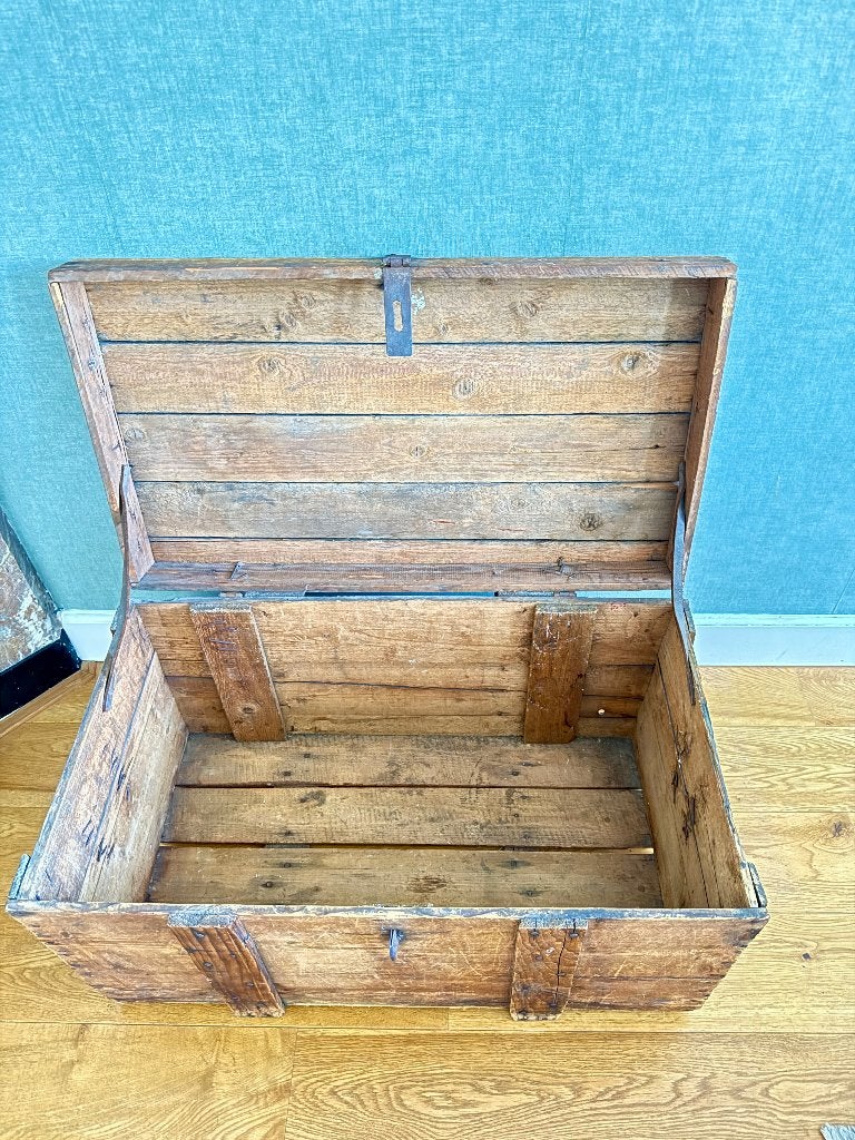 Houten dekenkist, Ophalen, Minder dan 50 cm, Gebruikt, 50 tot 100 cm