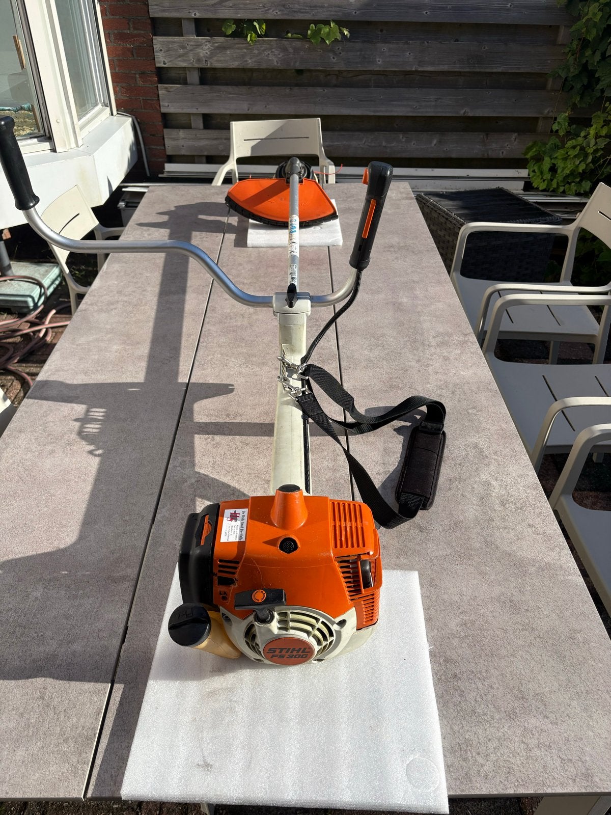 STIHL FS 300 Benzine Bosmaaier met Draadmes + Cirkelmes, Ophalen, Gebruikt