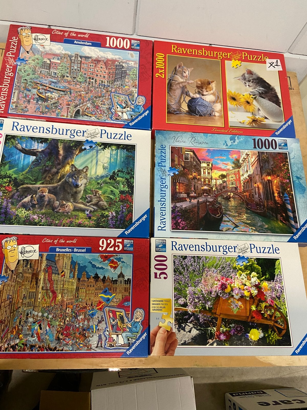 Grote collectie diverse puzzels (1000, 500, 925 stukjes), Ophalen, Meer dan 50 stukjes, Gebruikt, 6 jaar of ouder