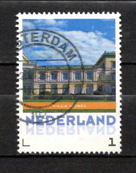 gestempelde zegel. persoonlijke: uit vel van 3. villa, Ophalen of Verzenden, Na 1940, Gestempeld