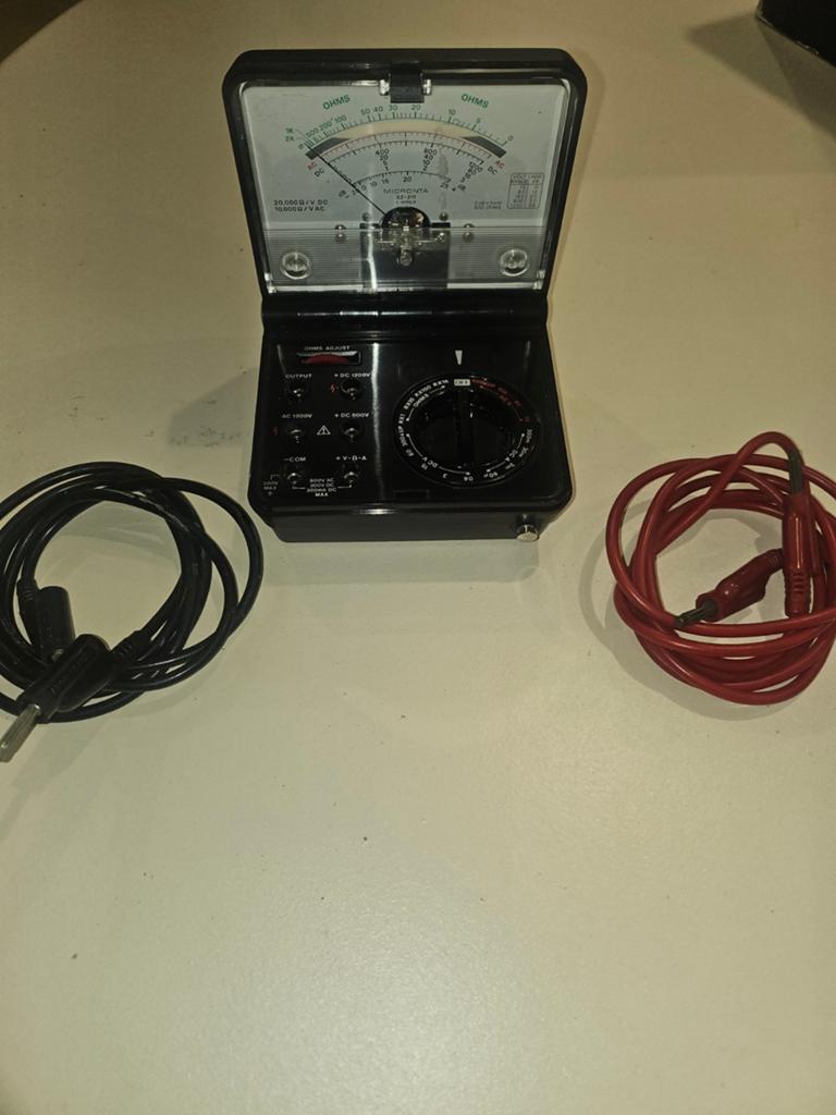 Micronta 22-211 Multimeter met meetsnoeren, Ophalen of Verzenden, Gebruikt, Multimeter