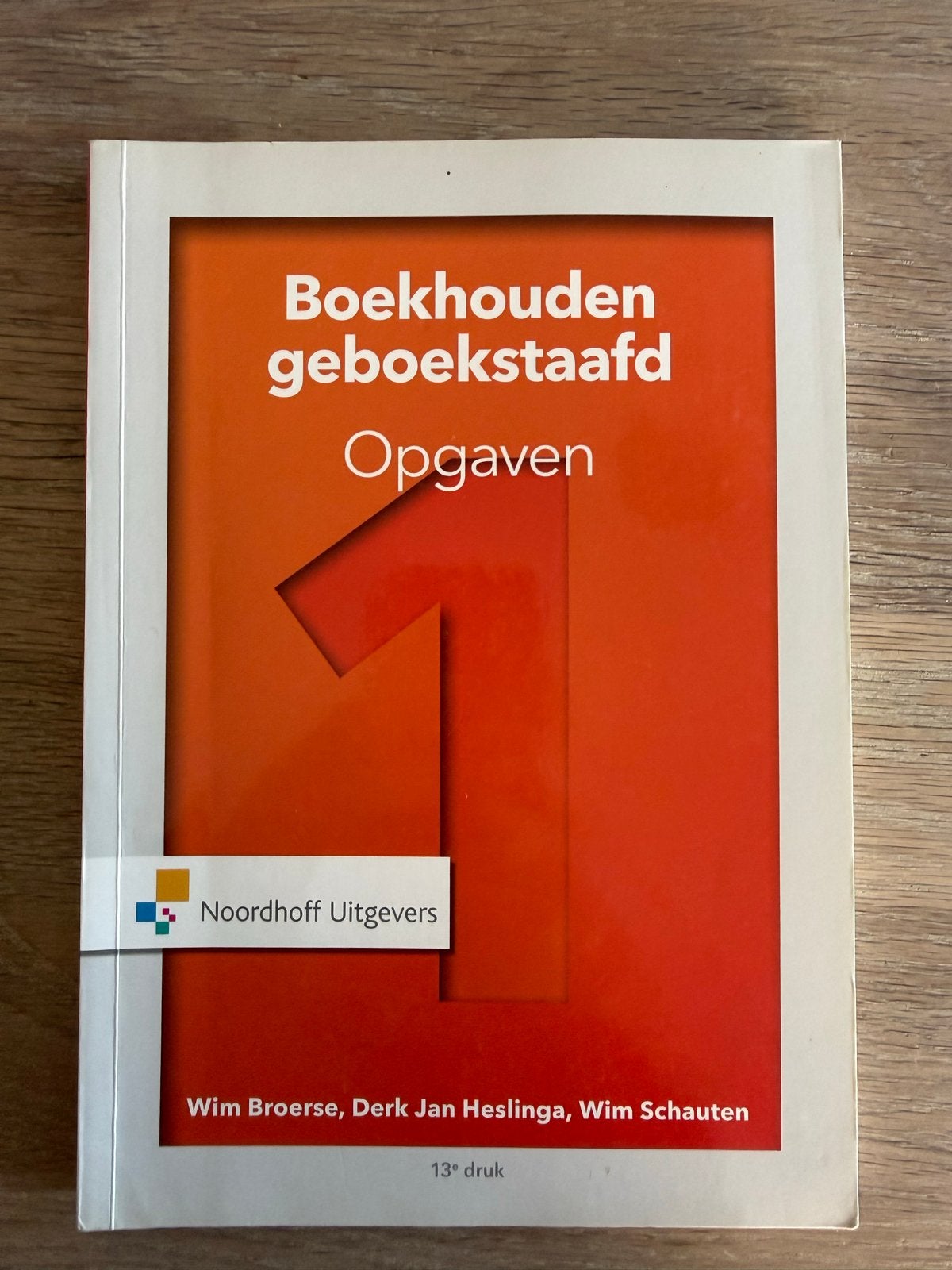 Boekhouden Geboekstaafd Opgaven 1, Boeken, Ophalen of Verzenden, Gamma, Zo goed als nieuw, HBO