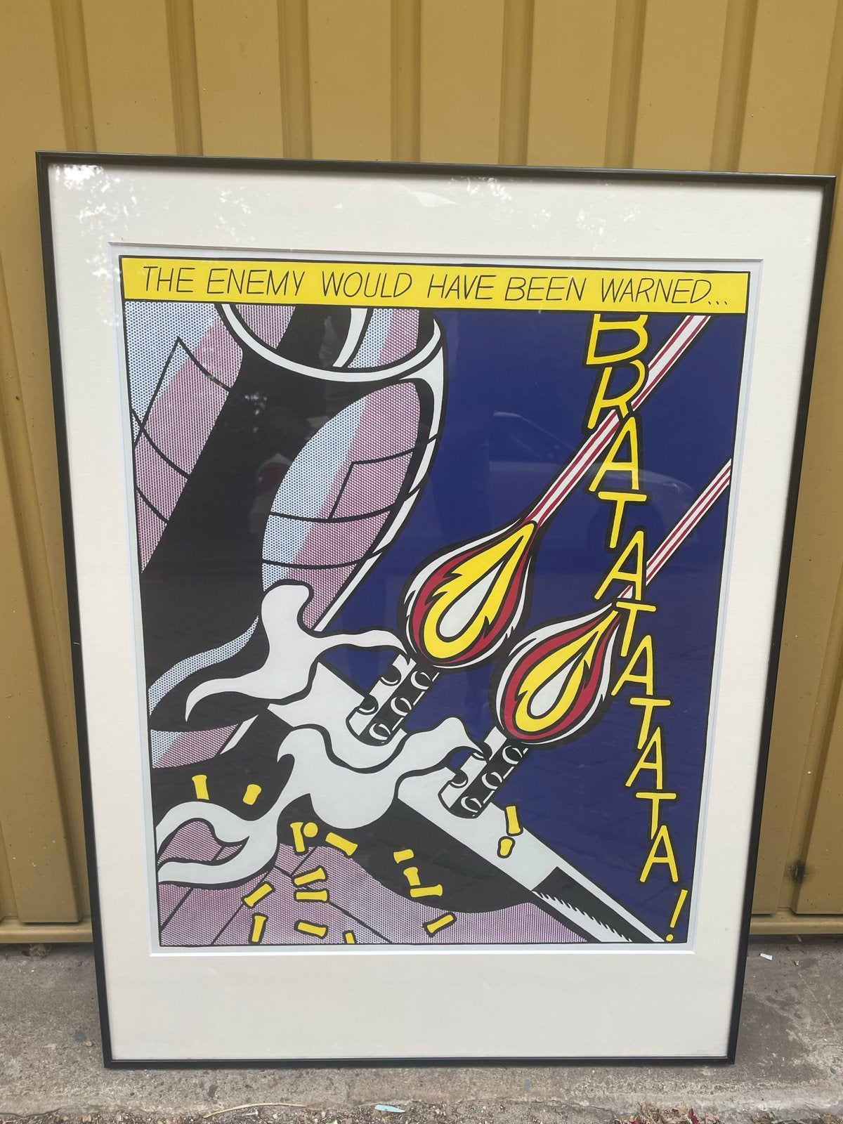 Roy Lichtenstein Pop Art Print - 60x80cm, Ophalen, Papier/karton, Ingelijst, Print