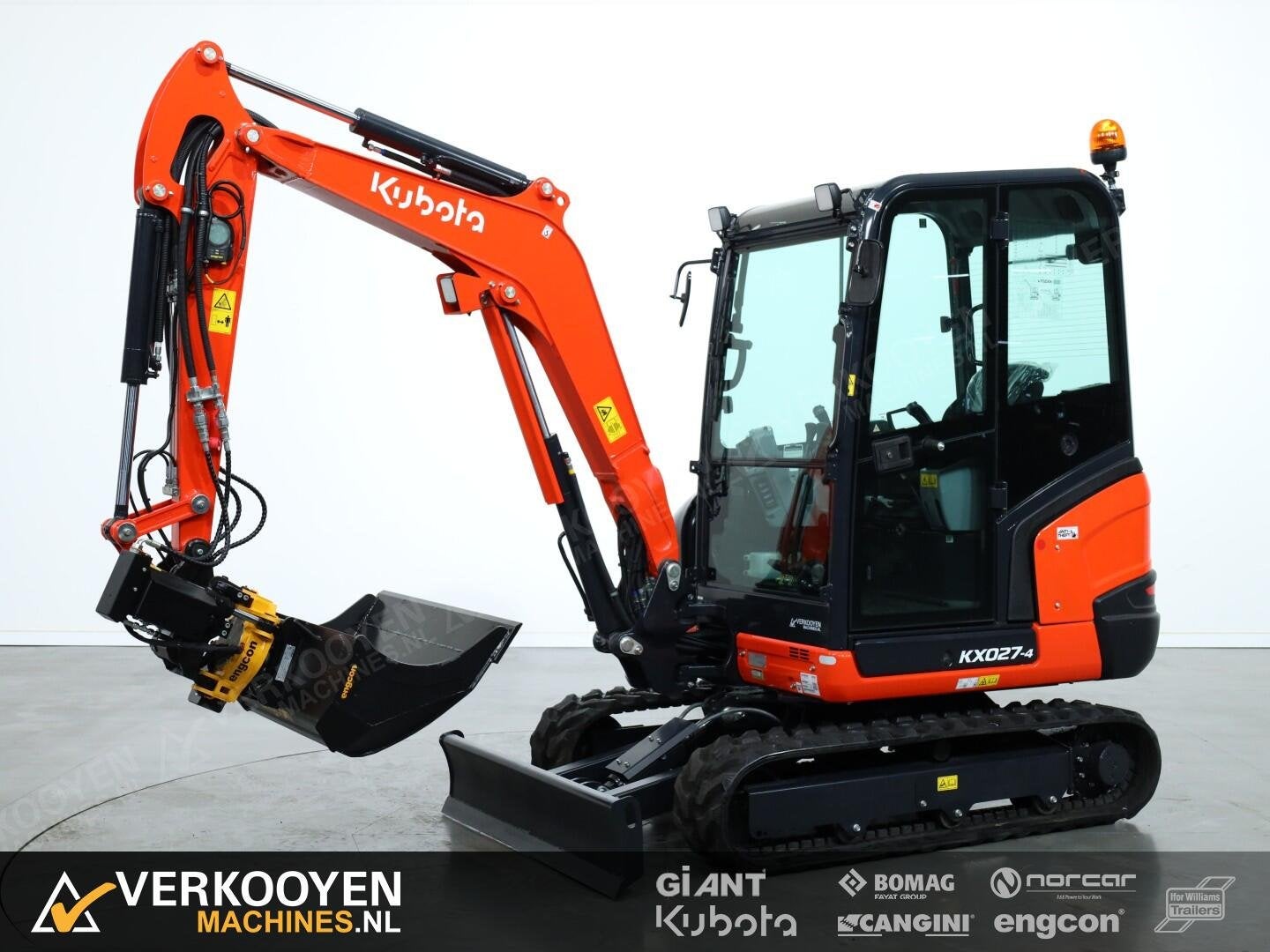 2026 Kubota KX027-4 Hi Spec + Engcon EC02 S30-S30 afneembaar