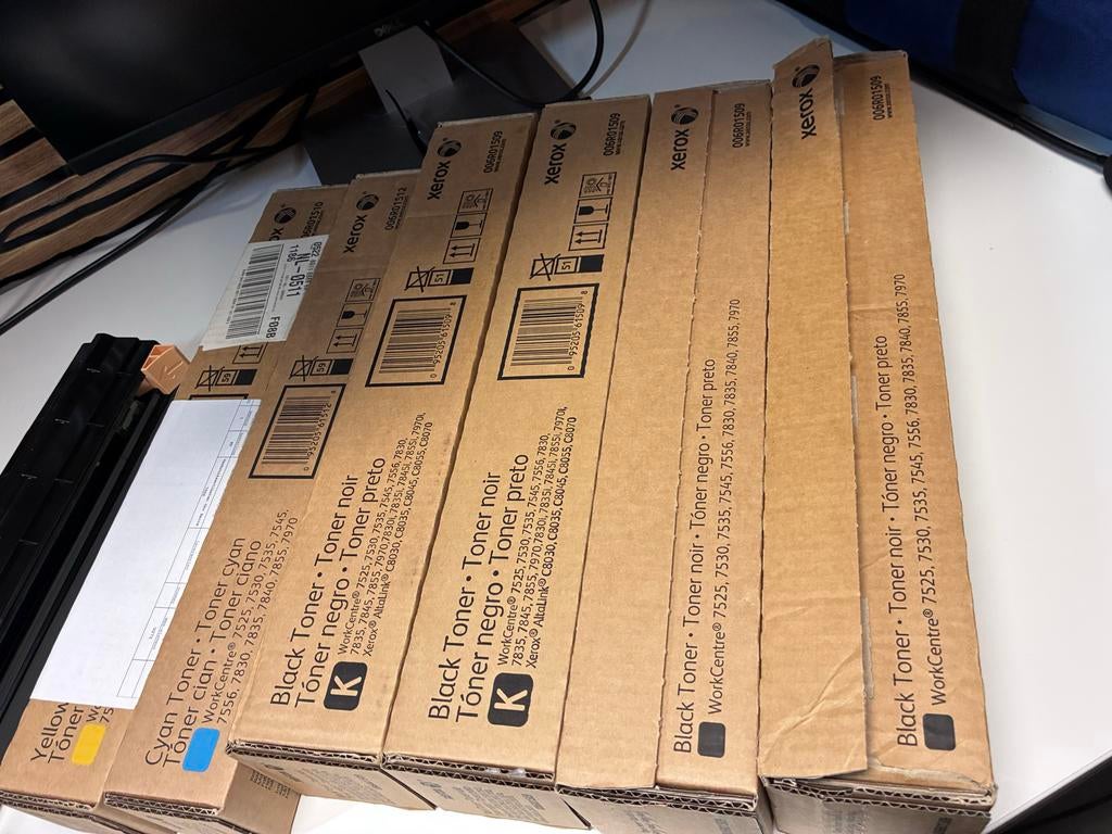 Xerox WorkCentre Toner - Zwart, Cyaan, Geel, Computers en Software, Printerbenodigdheden, Ophalen of Verzenden, Overige typen