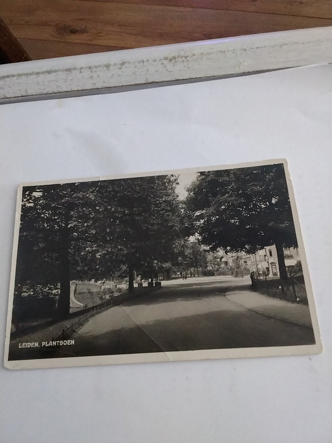 Oude Ansichtkaart Leiden, Plantsoen - 1938, Ophalen of Verzenden, Voor 1920, Gelopen, Zuid-Holland