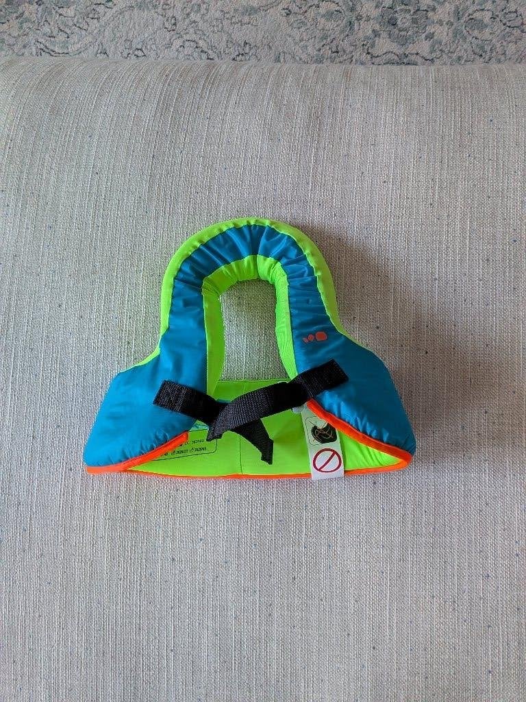 Nabaiji Swimvest+ zwemvest kind 15-25 kg groen/blauw, Ophalen, Jongen of Meisje, One size, Nieuw