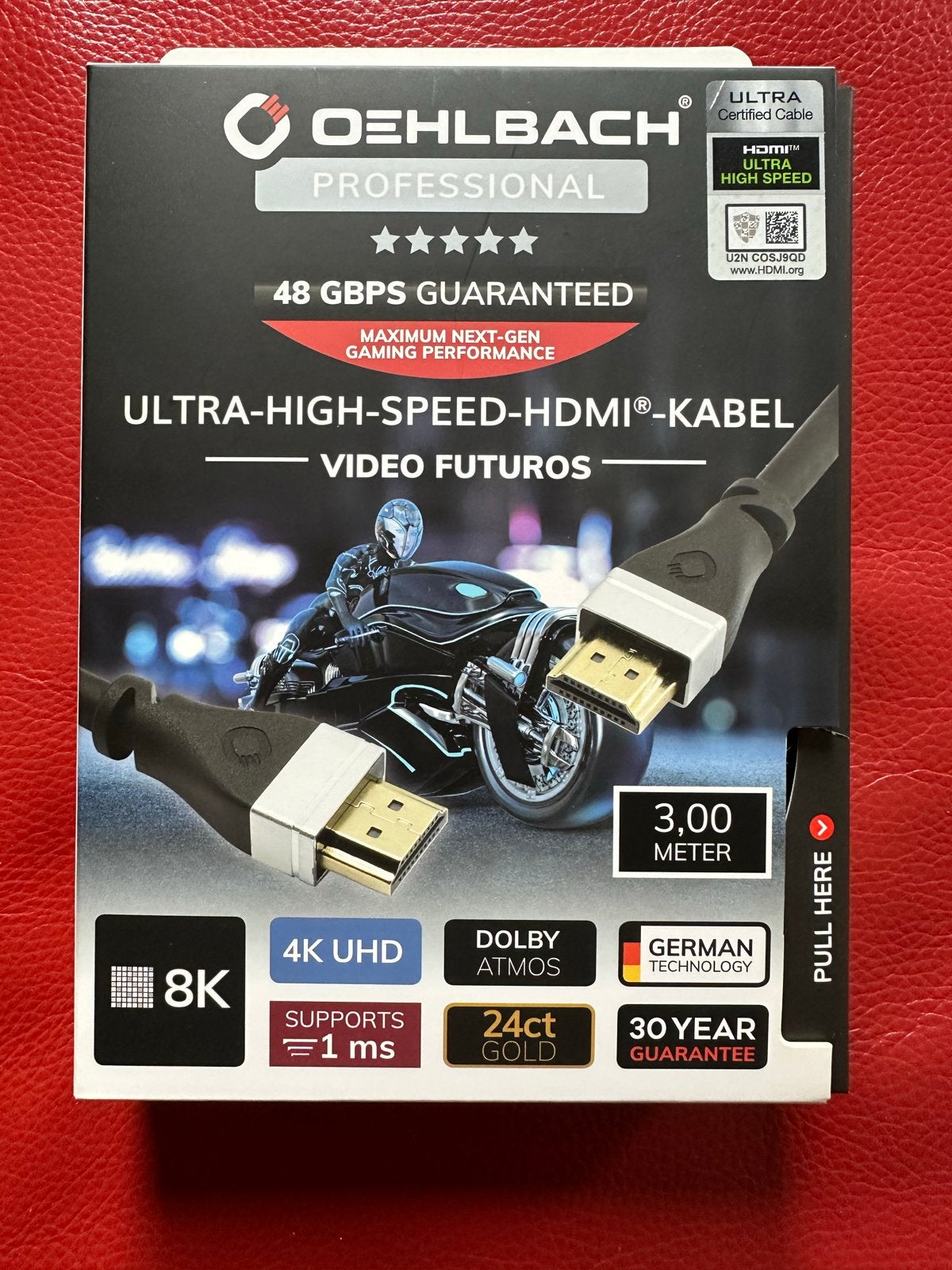 Oehlbach Ultra High Speed HDMI Kabel 3m - 8K, 48Gbps, Audio, Tv en Foto, Audiokabels en Televisiekabels, Ophalen of Verzenden