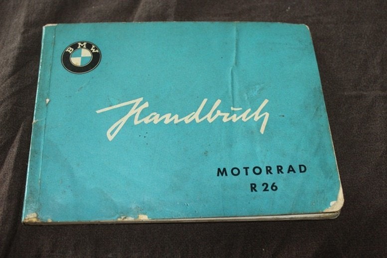 BMW R26 1956 motorrad handbuch instructie boekje, Ophalen of Verzenden, BMW