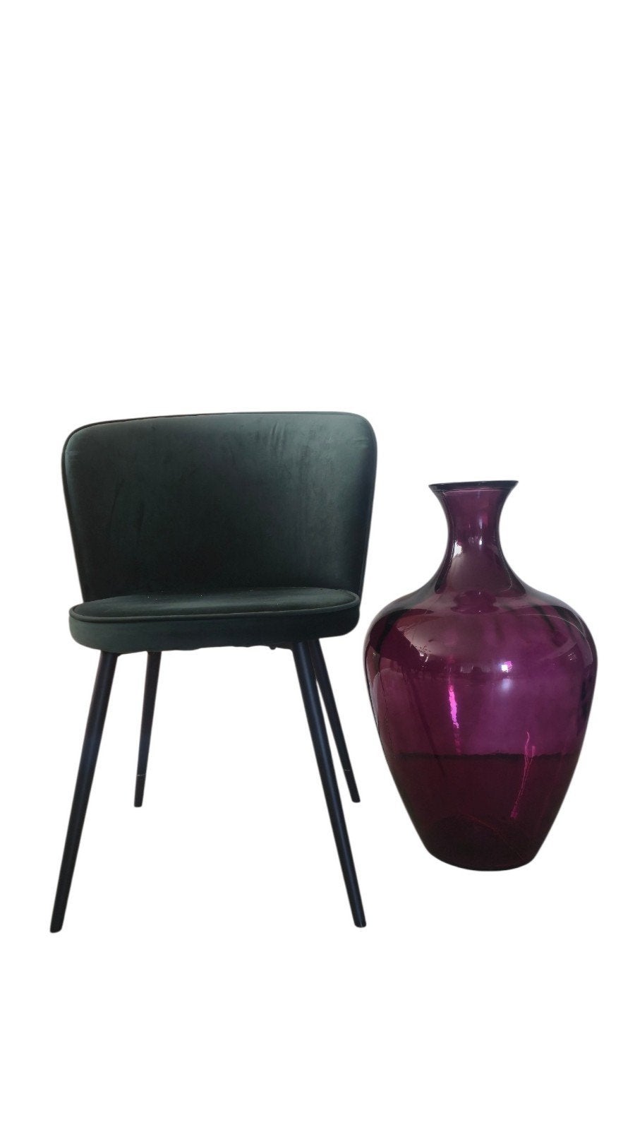 Grote Luxe Burgundy Glazen Vaas XXL - Modern Design, Huis en Inrichting, Woonaccessoires | Vazen, Ophalen