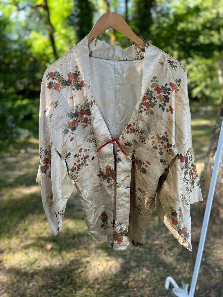 Vintage kimono, Ophalen of Verzenden, Zo goed als nieuw, Maat 42/44 (L), Jasje