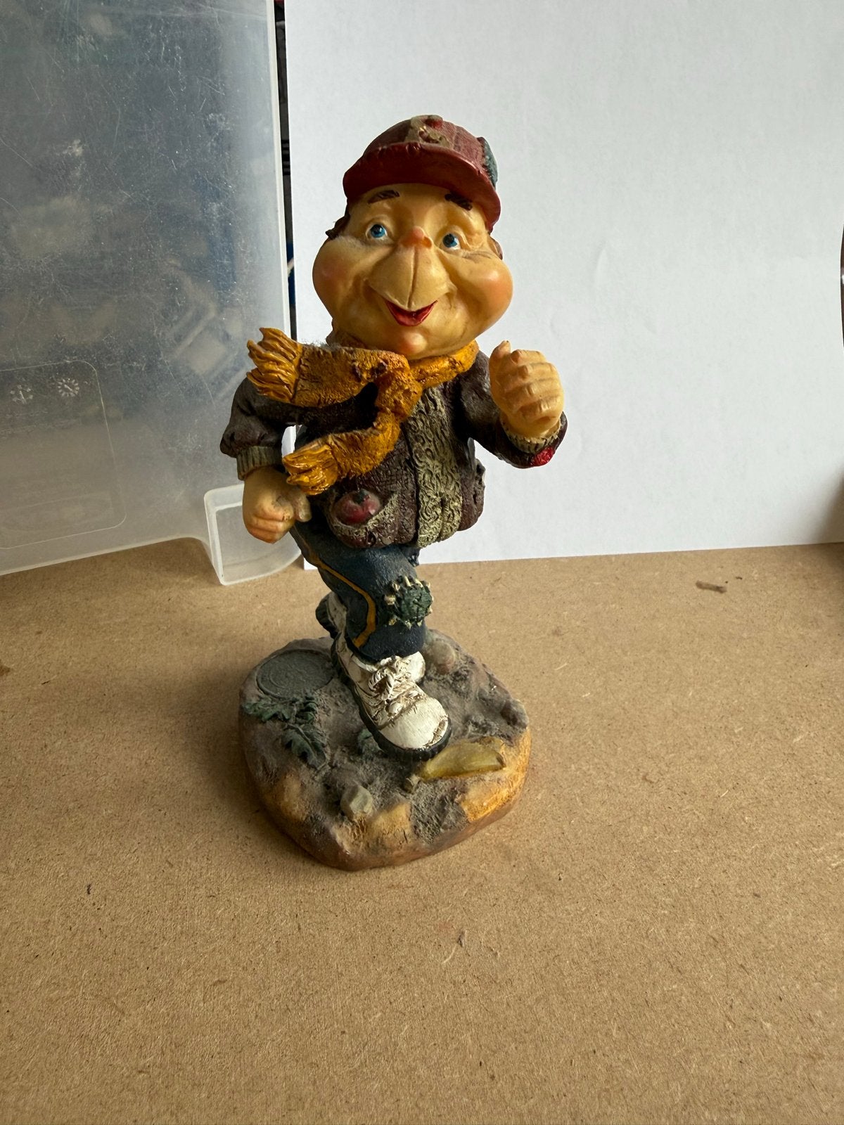 Vintage beeldje van een Laaf wandelaar, Verzamelen, Ophalen of Verzenden, Gebruikt