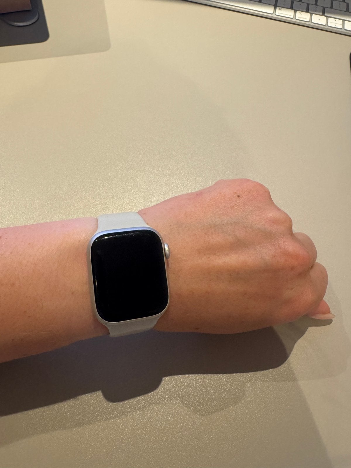 Apple watch serie 8 - 41mm, Ophalen, Gebruikt, Zilver, IOS
