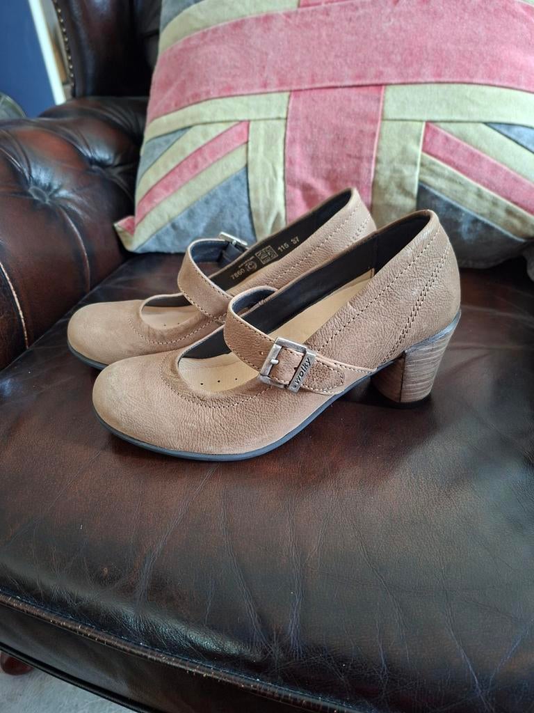 🟥 Bruine Wolky Graphic dames pumps maat 37, Kleding | Dames, Schoenen, Bruin, Ophalen of Verzenden, Zo goed als nieuw, Wolky