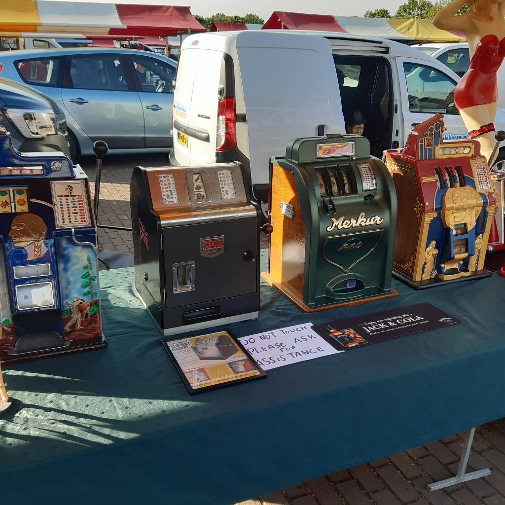 4x Gokkasten jennings mills enz, Verzamelen, Automaten | Gokkasten en Fruitautomaten, Overige munten, Ophalen, Gebruikt, Met sleutels
