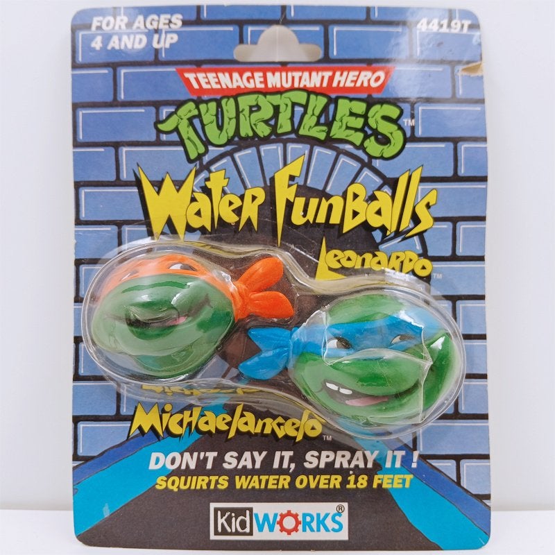 TMNT Michaelangelo & Leonardo Mirage Studios 1990 Funballs, Ophalen of Verzenden, Nieuw