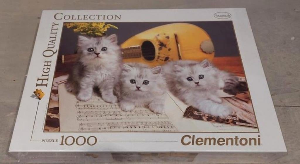 Clementoni poezen katten puzzel 1000 stukjes NIEUW, Ophalen of Verzenden, 500 t/m 1500 stukjes, Nieuw