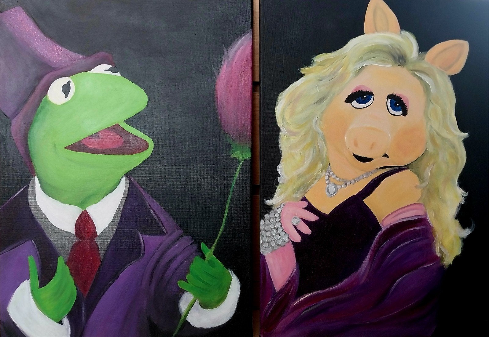 2 muppets schilderijen, Ophalen of Verzenden