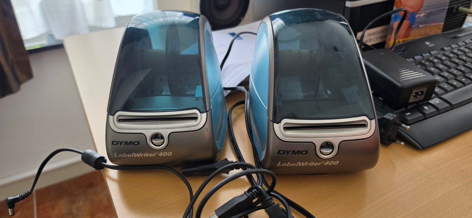 2x Dymo LabelWriter 400 Labelprinters - Zo goed als nieuw, Computers en Software, Ophalen of Verzenden, Zo goed als nieuw, Etiket