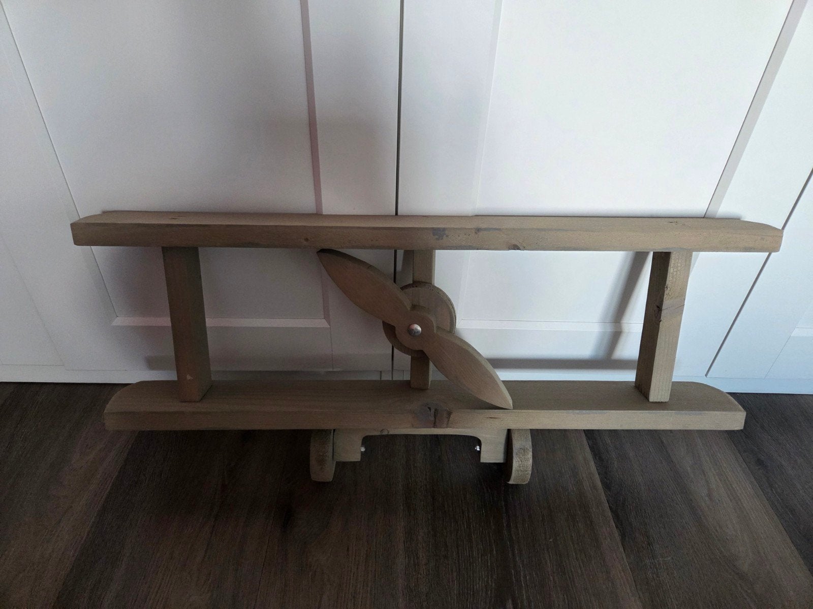 Houten Vliegtuig Wanddecoratie - 80cm Breed, Ophalen, Zo goed als nieuw, Hout, Decoratieobject