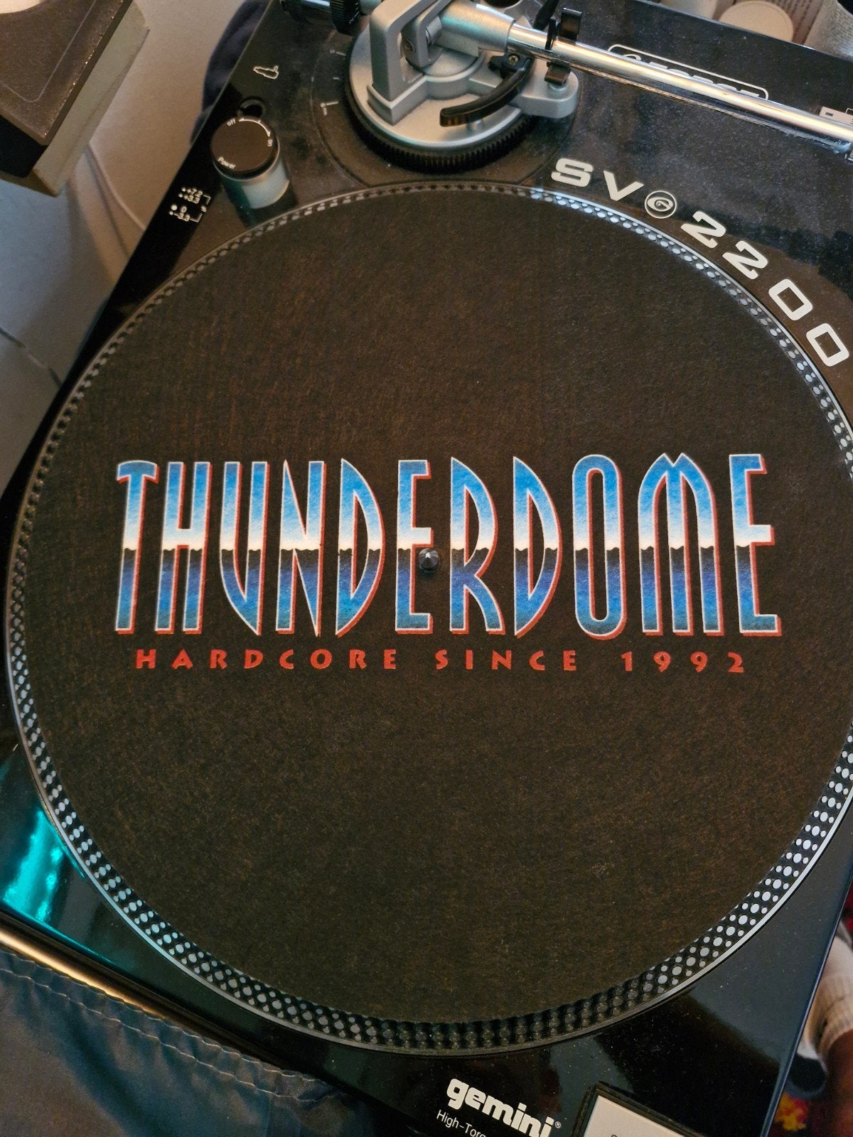1 Originele Thunderdome Slipmat + 1 Technics Slipmat, Ophalen of Verzenden, Zo goed als nieuw, Overige merken