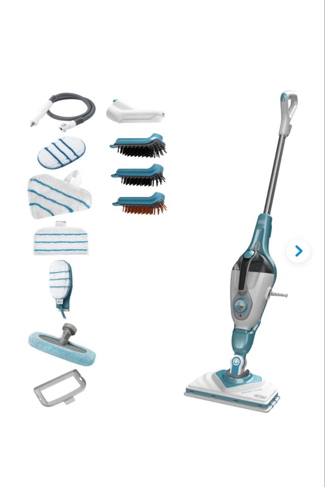 BLACK+DECKER 13-in-1 stoomreiniger met SteaMitt, Ophalen, Reservoir, 1200 tot 1600 watt, Overige merken